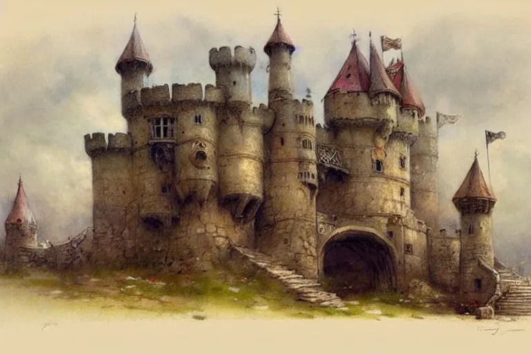 Image similar to ( ( ( ( ( 1 9 5 0 gypsy fair tail medieval castle. muted colors. ) ) ) ) ) by jean - baptiste monge!!!!!!!!!!!!!!!!!!!!!!!!!!!!!!