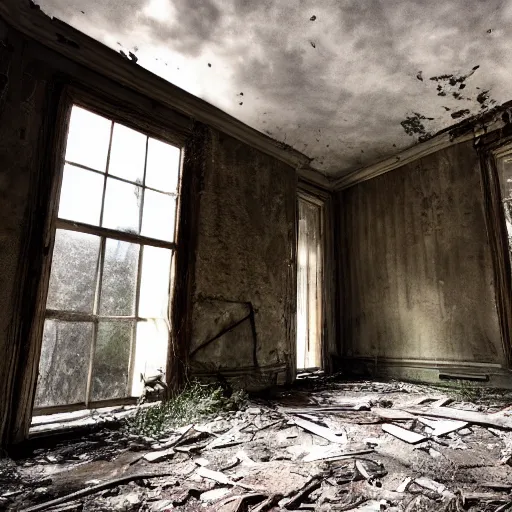 Image similar to abandoned places, cinematic light,