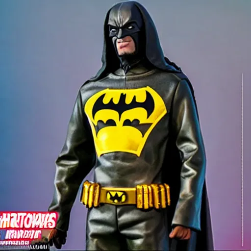 Image similar to statue of snoop dog as batman by hot toys