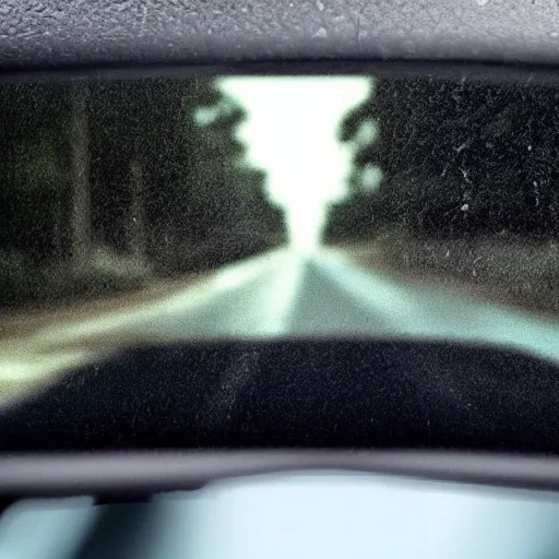 Image similar to dash cam footage, Joe biden as a dark shadow ghost in the middle of the road staring at the driver. bad weather, dramatic lighting, dark clouds, rain, horror scene, very realistic dash cam