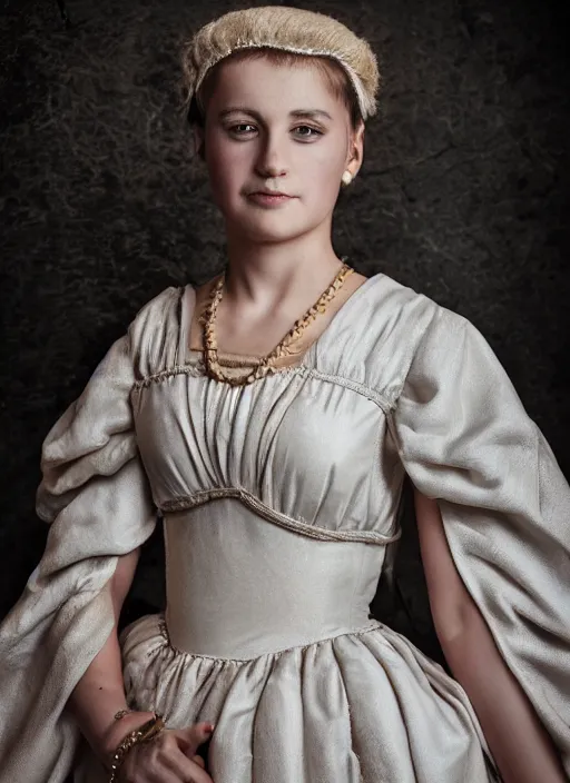 Prompt: portrait photography of Giulio Cesare. High quality 4k roman dress. Hyoer realistic. Award winning photography