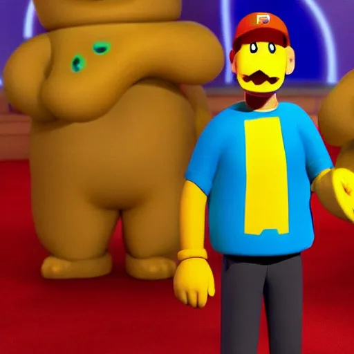 Prompt: mark Zuckerberg in Pac-Man and the Ghostly Adventures