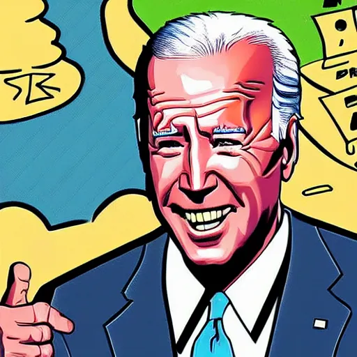 Image similar to joe biden used as test subject by evil aliens, illustration, full color, art by greg rutkowki,