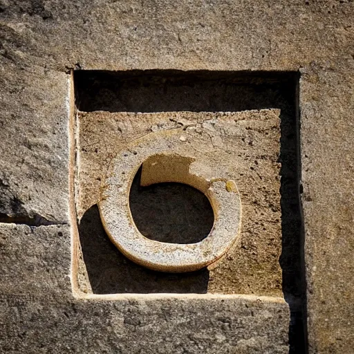 Image similar to letter s in the shape of a stone