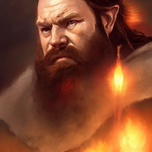 Prompt: portrait of gimli from the lord of the rings, 4 k, concept art, by wlop, ilya kuvshinov, artgerm, krenz cushart, greg rutkowski, pixiv. cinematic dramatic atmosphere, sharp focus, volumetric lighting, cinematic lighting, studio quality