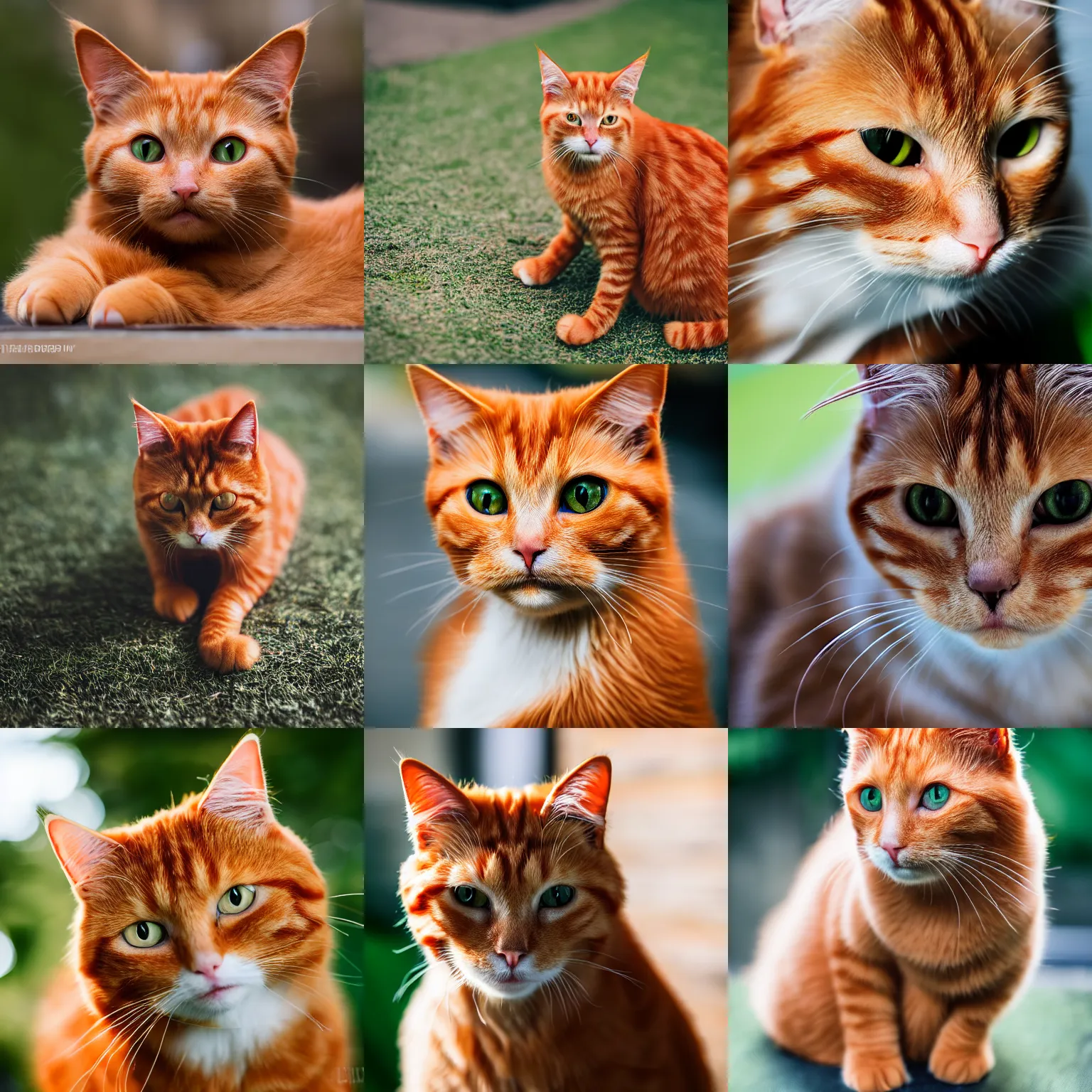 Prompt: ginger cat, XF IQ4, 150MP, 50mm, f/1.4, ISO 200, 1/160s, natural light