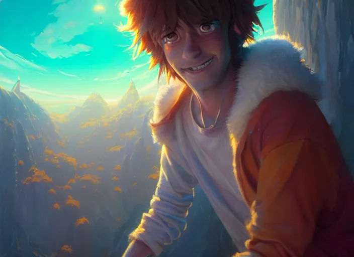 Image similar to highly detailed portrait of shaggy, in no game no life, stephen bliss, 8 k, unreal engine, fantasy art by greg rutkowski, loish, rhads, ferdinand knab, makoto shinkai and lois van baarle, ilya kuvshinov, rossdraws, tom bagshaw, global illumination, radiant light, detailed and intricate environment