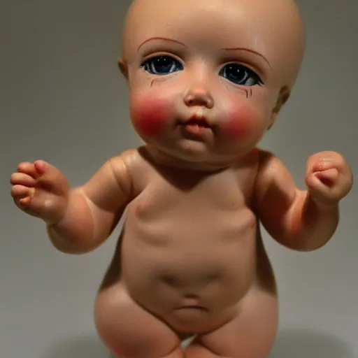 Prompt: holy roman kewpie doll