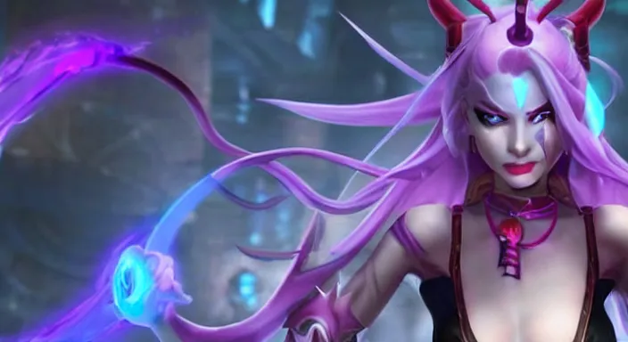 Image similar to Jinx, A still from League of Legends Arcane (2021)