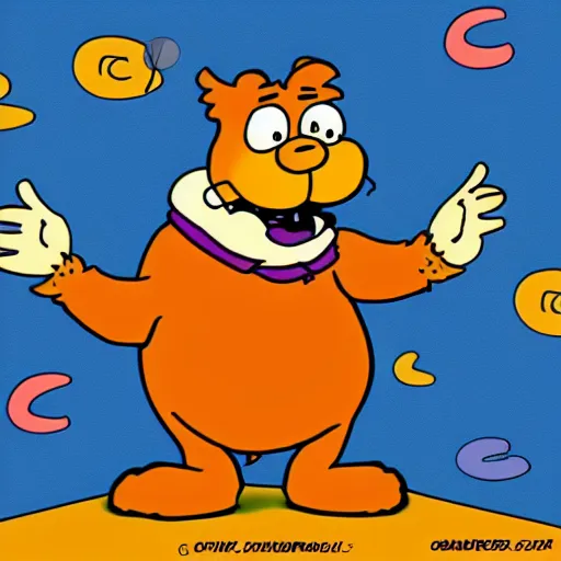 Prompt: garfield in the style of jim davis, animated, cartoon