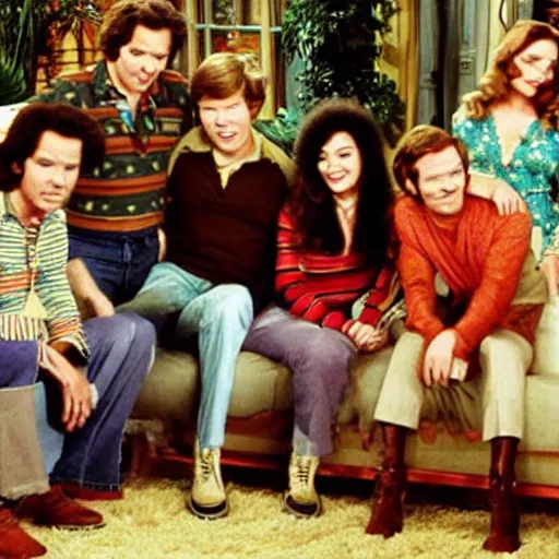 Prompt: high quality still of That 70s Show