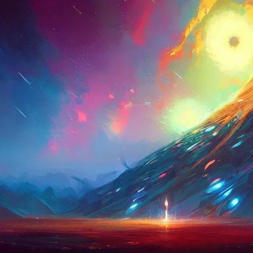 Image similar to a supernova, by anato finnstark, by alena aenami, by john harris, by ross tran, by wlop, by andreas rocha