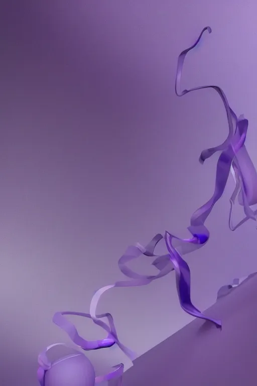 Image similar to a purple and blue sterlizia, a computer rendering by agnes lawrence pelton, featured on polycount, computer art, rendered in cinema 4 d, octane render, rendered in maya