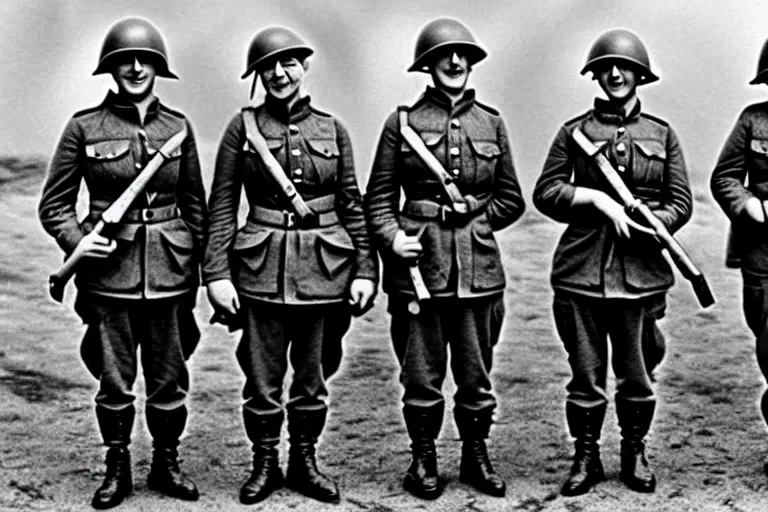 Image similar to minions as german soldiers in ww 2