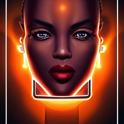 Image similar to symmetry!! solid cube of light, hard edges, product render retro - futuristic poster scifi, lasers and circuits, brown skin prince, intricate, elegant, highly detailed, digital painting, artstation, concept art, smooth, sharp focus, illustration, dreamlike, art by artgerm