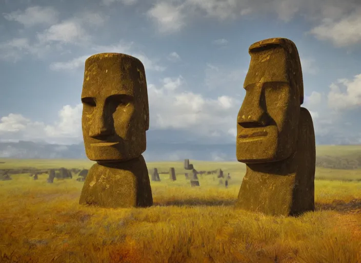 Gigachad as an Easter Island head Stable Diffusion - PromptHero