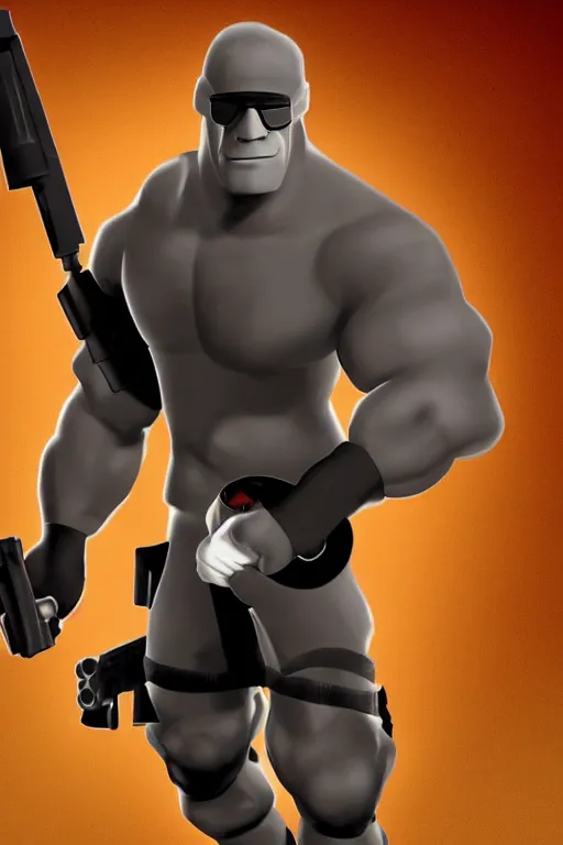 Image similar to John Cena is Spy from Team Fortress 2, \'Meet the John Cena\'
