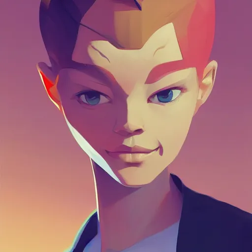 Image similar to face icon stylized minimalist rockoa €™ s modern life, loftis, cory behance hd by jesper ejsing, by rhads, makoto shinkai and lois van baarle, ilya kuvshinov, rossdraws global illumination