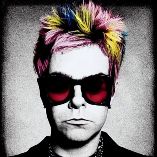 Image similar to punk elton john, profile picture, 1 9 7 0 fashion, reflection, cute artwork, inspired by made in glory, grunge hippie style