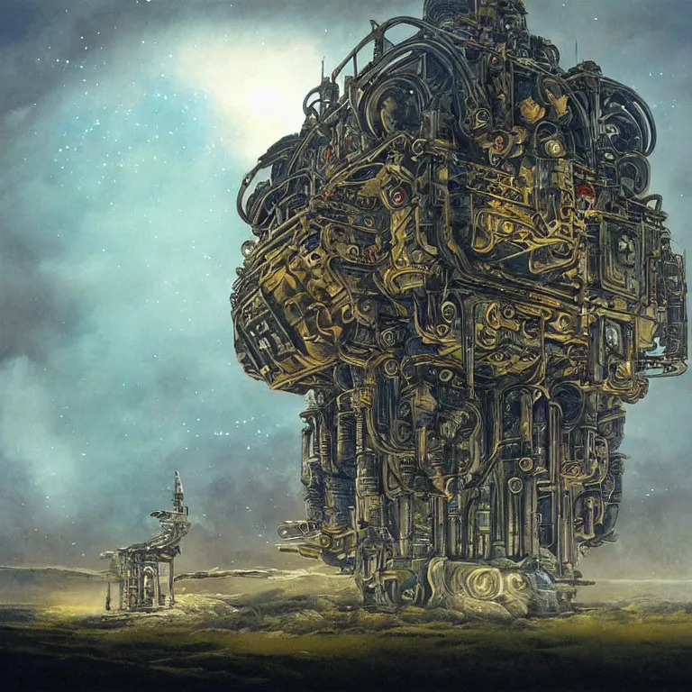 Prompt: pipe organ album art, hyper realistic, fantasy art, in the style of chris foss and alan lee, intricate, hyper detailed, smooth