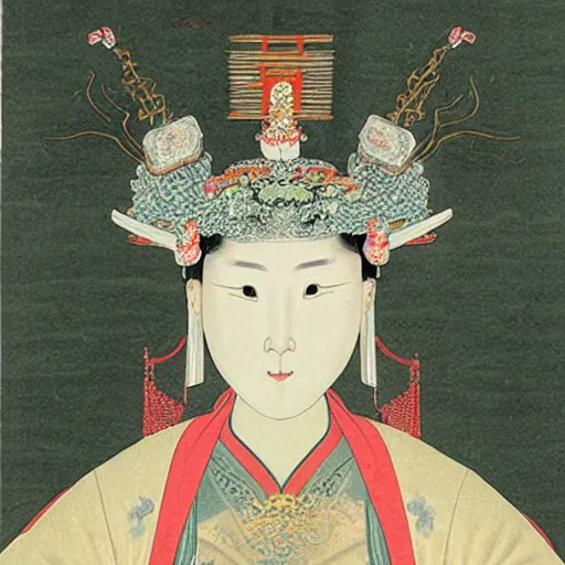 Prompt: detailed portrait of last chinnese empress