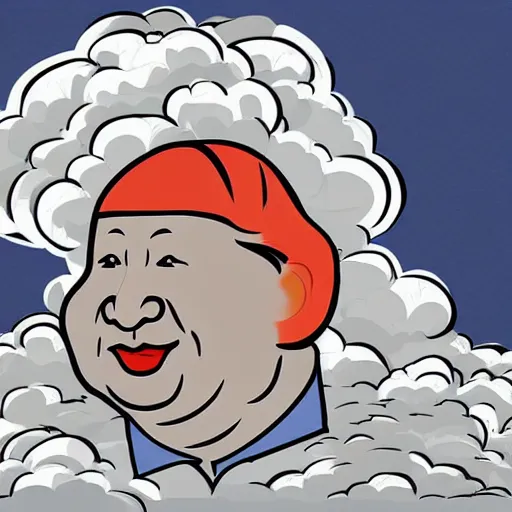 Image similar to Xi Jinping as a fart cloud, intricate, highly detailed, concept art, smooth, sharp focus, stylized