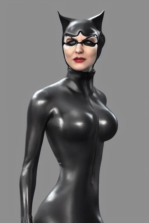 Prompt: 3d render of Catwoman, bust, photorealistic, concept art, finalRender, octane, Unreal Engine