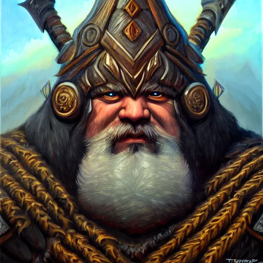 Image similar to portrait painting of a dwarven berserker, sharp focus, high symmetry, award - winning, trending on artstation, masterpiece, highly detailed, intricate. art by terese nielsen