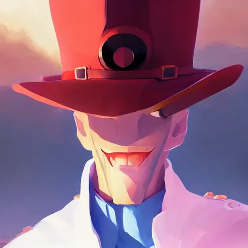 Image similar to face icon stylized minimalist trigun, loftis, cory behance hd by jesper ejsing, by rhads, makoto shinkai and lois van baarle, ilya kuvshinov, rossdraws global illumination