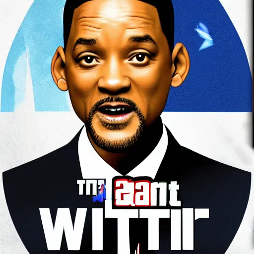 Image similar to will smith slapping obama with a black flip flop, digital art in the style of gta 5 cover art