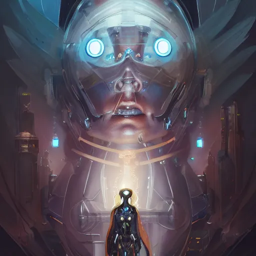 Prompt: a portrait of a beautiful cybernetic nun, cyberpunk concept art by pete mohrbacher and wlop and artgerm and josan gonzales, digital art, highly detailed, intricate, sci-fi, sharp focus, Trending on Artstation HQ, deviantart, unreal engine 5, 4K UHD image