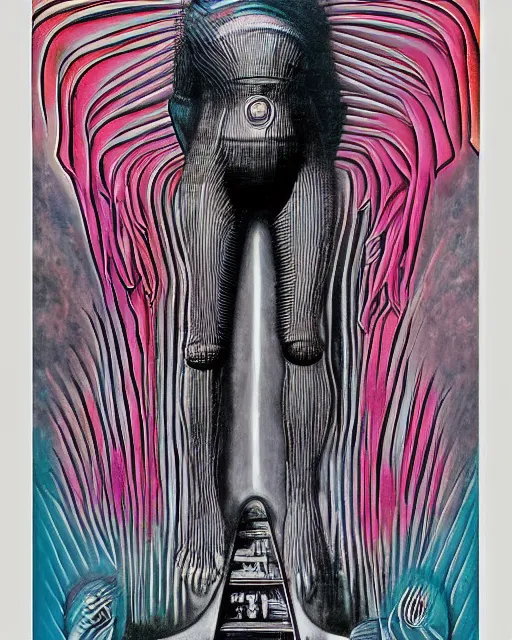 Image similar to Pink Floyd poster by HR Giger