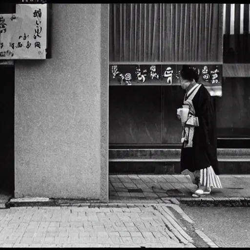 Prompt: candid street photography of a genji apparition dream scene ( 2 0 2 1 ) by hisaji hara