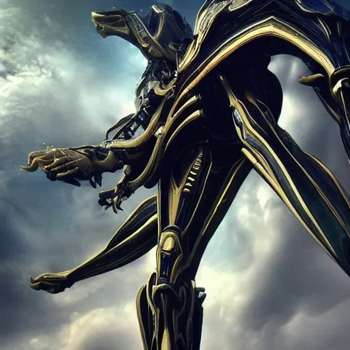 Image similar to highly detailed exquisite warframe fanart, worms eye view, looking up at a 500 foot tall beautiful saryn prime female warframe, as a stunning anthropomorphic robot female dragon, sleek smooth white plated armor, unknowingly walking over you, you looking up from the ground between the robotic legs, detailed legs looming over your pov, proportionally accurate, anatomically correct, sharp claws, two arms, two legs, robot dragon feet, camera close to the legs and feet, giantess shot, upward shot, ground view shot, front shot, epic shot, high quality, captura, realistic, professional digital art, high end digital art, furry art, giantess art, anthro art, DeviantArt, artstation, Furaffinity, 3D, 8k HD render, epic lighting