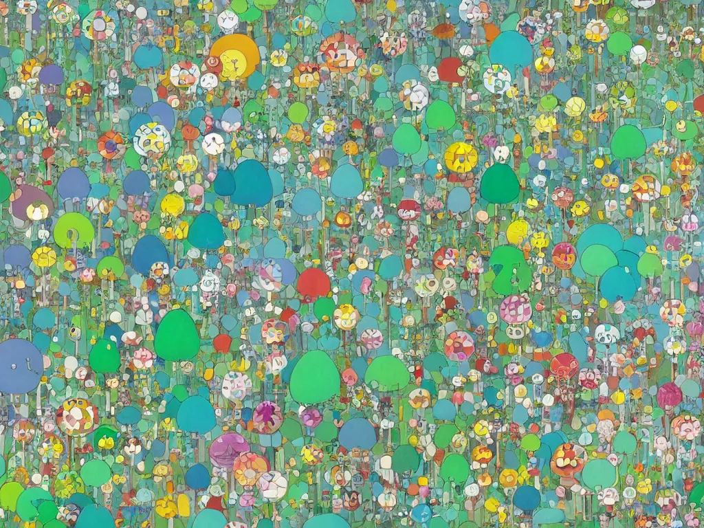 Image similar to colorful blueprint sideview of a fairytale forest, illustration, concept art, colorful, beautiful, studio ghibli, takashi murakami, aoshima chiho, manga, cute and adorable