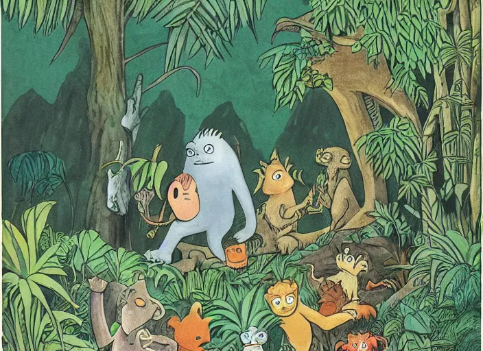 Image similar to jungle by maurice sendak