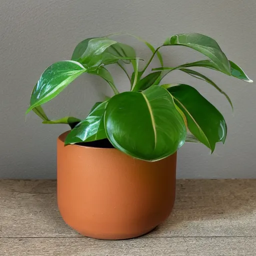 Image similar to a pot made from connecting circles houseplants