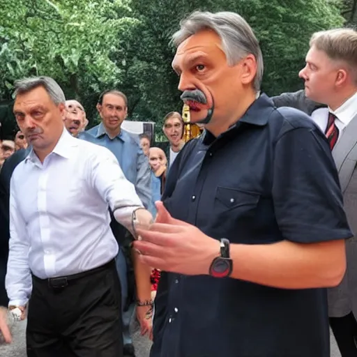 Image similar to Viktor Orban as Gordon Freeman