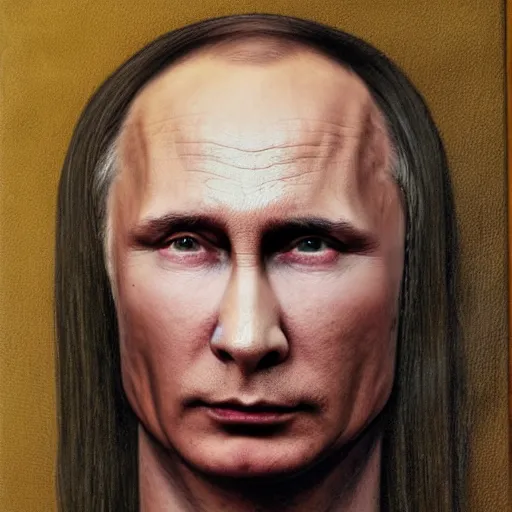 Prompt: portrait of vladimir putin who became an ugly lovecraftian monstrous degenerate abomination, photo - realistic, color image, 2 k, highly detailed, horror, by giger