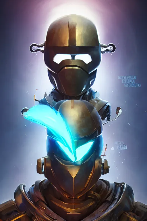 Image similar to epic mask helmet robot ninja portrait stylized as fornite style game design fanart by concept artist gervasio canda, behance hd by jesper ejsing, by rhads, makoto shinkai and lois van baarle, ilya kuvshinov, rossdraws global illumination radiating a glowing aura global illumination ray tracing hdr render in unreal engine 5