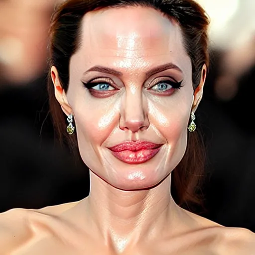 Image similar to angelina jolie made of jell - o