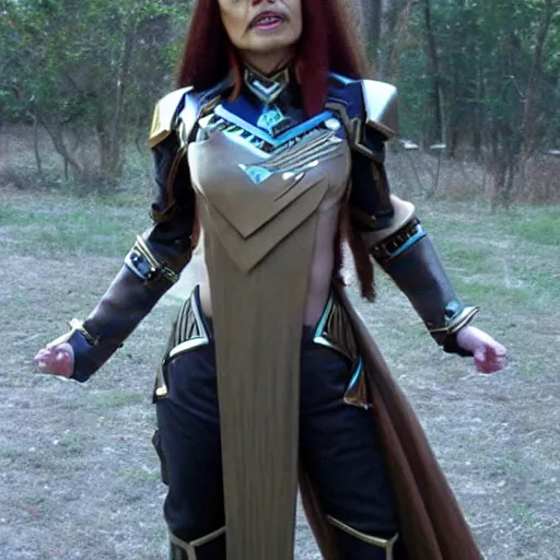 Prompt: female klingon