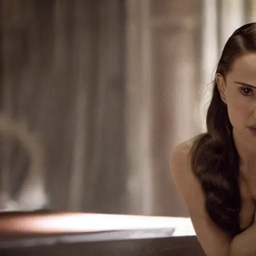 Image similar to still of early 2 0 s natalie portman in westworld tv series