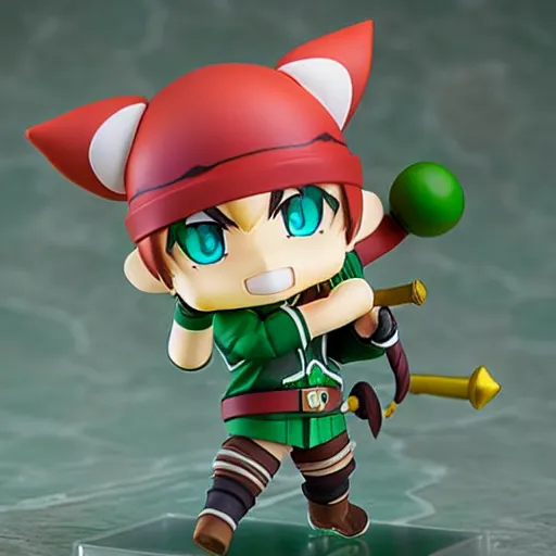 Image similar to teemo league of legends, an anime nendoroid of teemo, figurine, detailed product photo