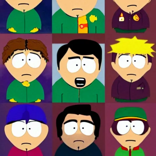 Image similar to xavi hernandez as a south park character