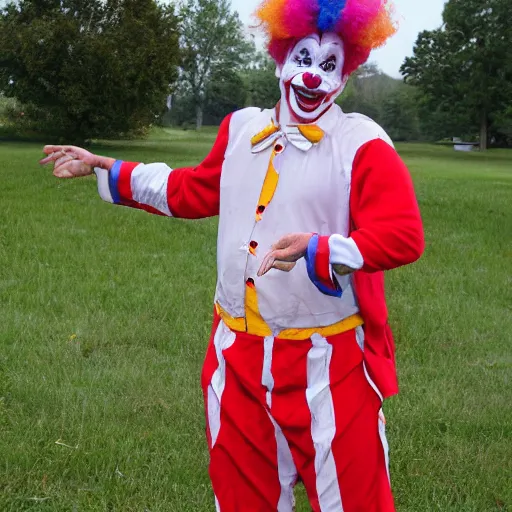 Image similar to chris pray as a clown