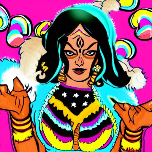 Image similar to kamala as 2 0 0 0's candy raver