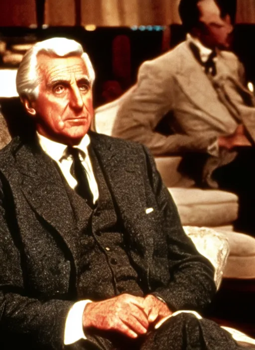 Image similar to leslie nielsen in the godfather part 4