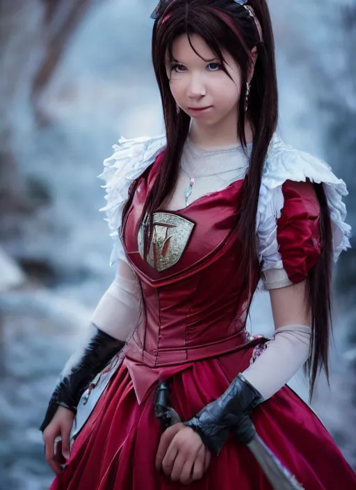 Image similar to a full portrait photo of real - life princess garnet final fantasy, f / 2 2, 3 5 mm, 2 7 0 0 k, lighting, perfect faces, award winning photography.