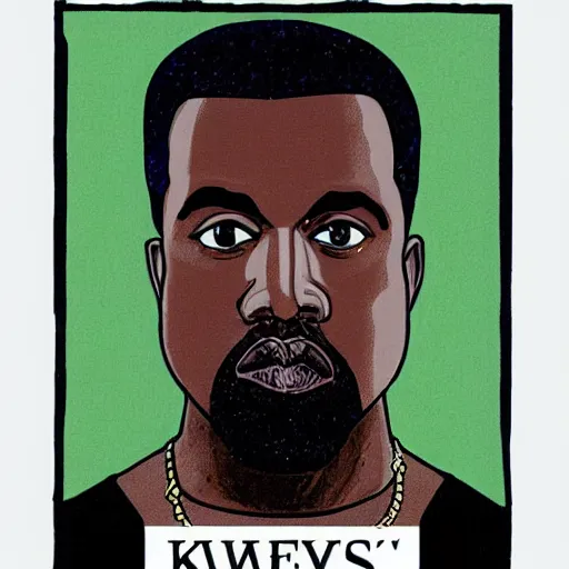 Prompt: Kanye West Tarot card